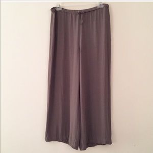 Emanuel Ungaro silk drawstring cropped pants